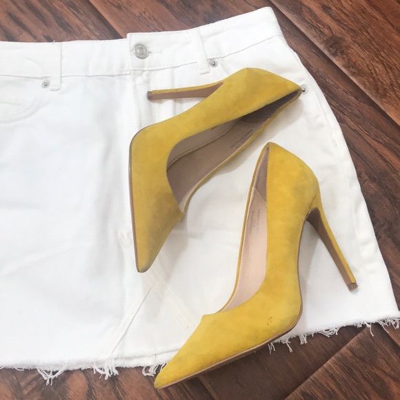 topshop yellow heels